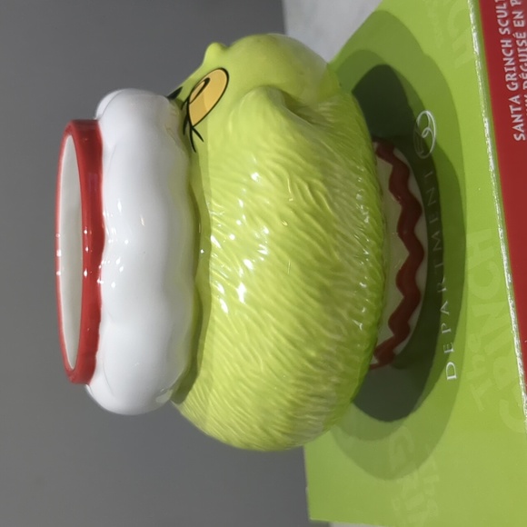 DEPARTMENT 56 Dr. Seuss Santa Grinch Sculpted Coffee Mug 32 Oz. New - Picture 3 of 10